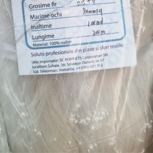 Plasă pescuit multi-mono 0,13mm×6 fire